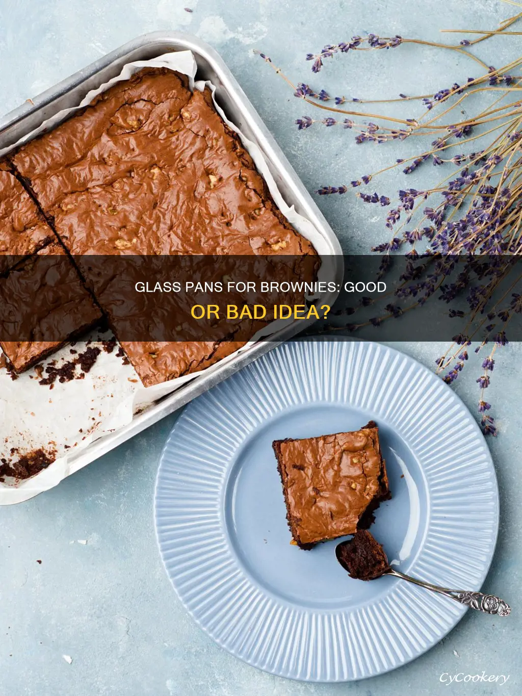 can you use a glass pan for brownies