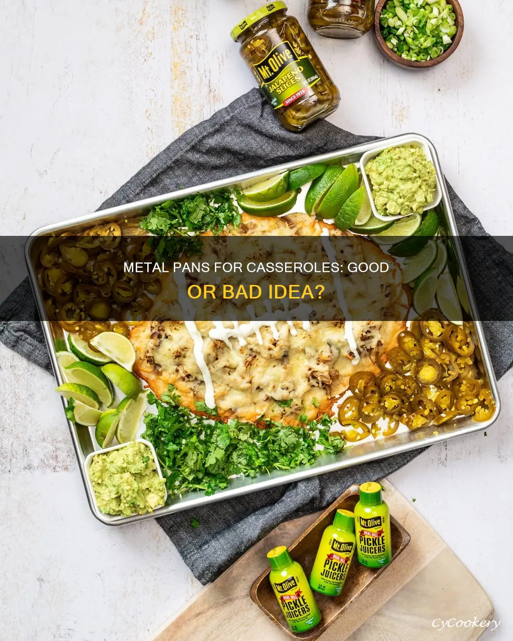 can you use a metal pan for casserole