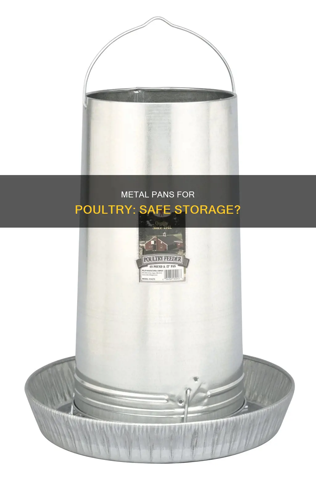 can you use a metal pan to store poultry