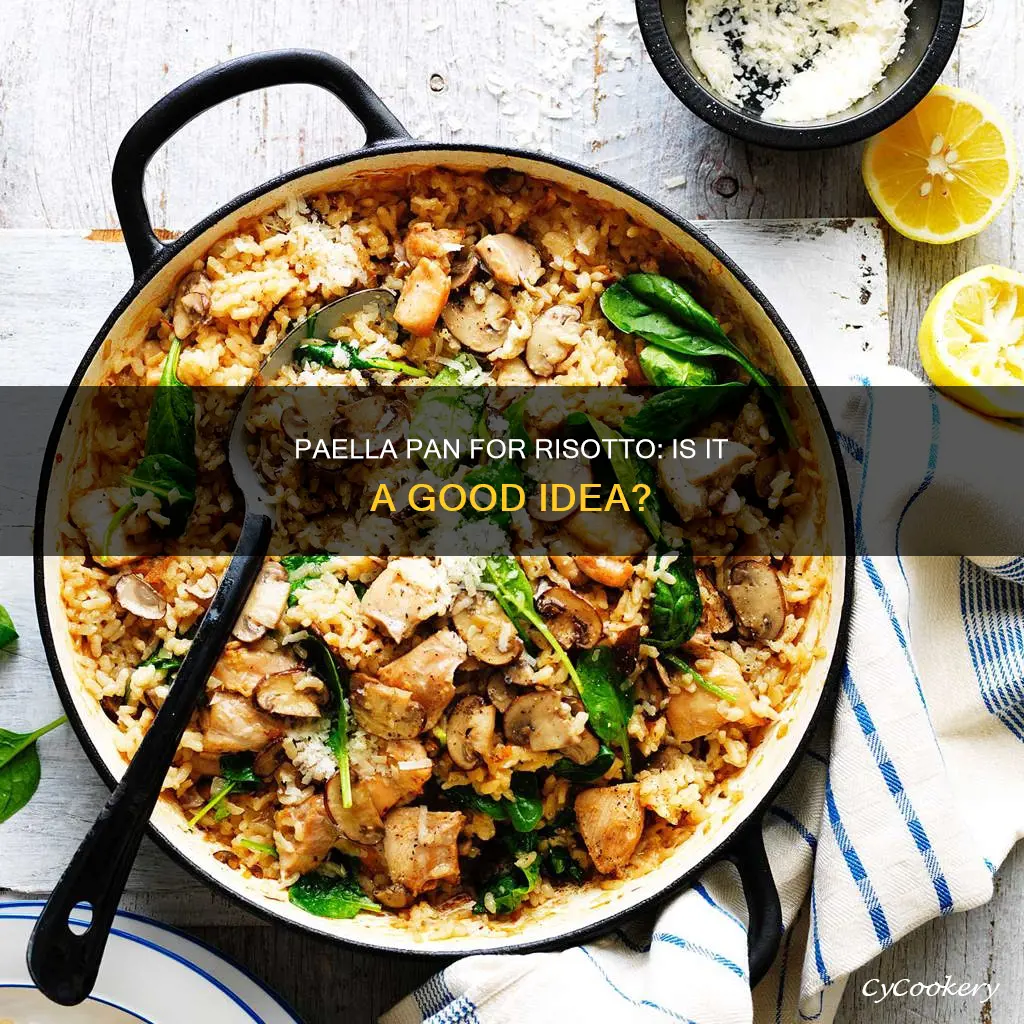can you use a paella pan for risotto