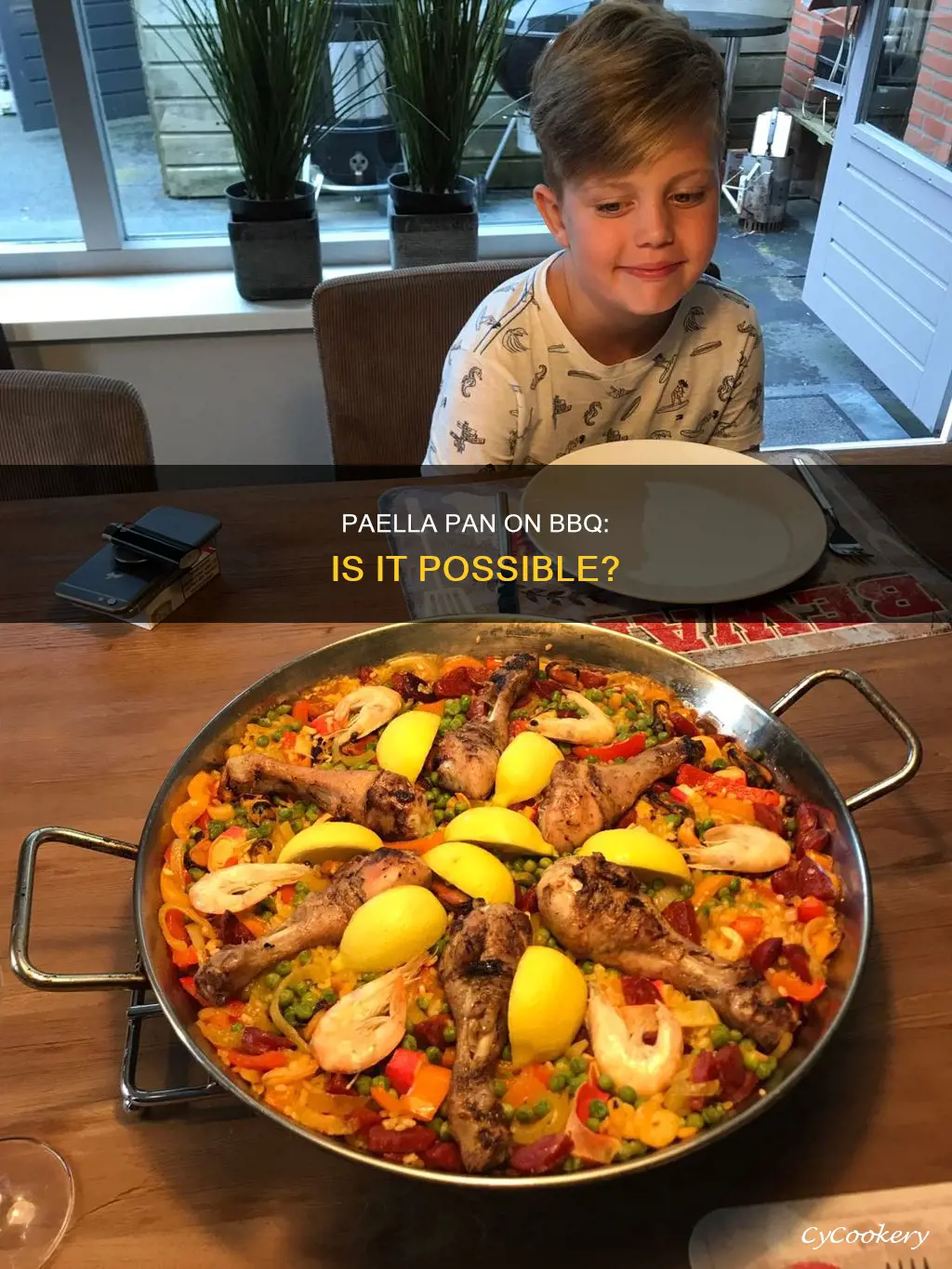 can you use a paella pan on a bbq