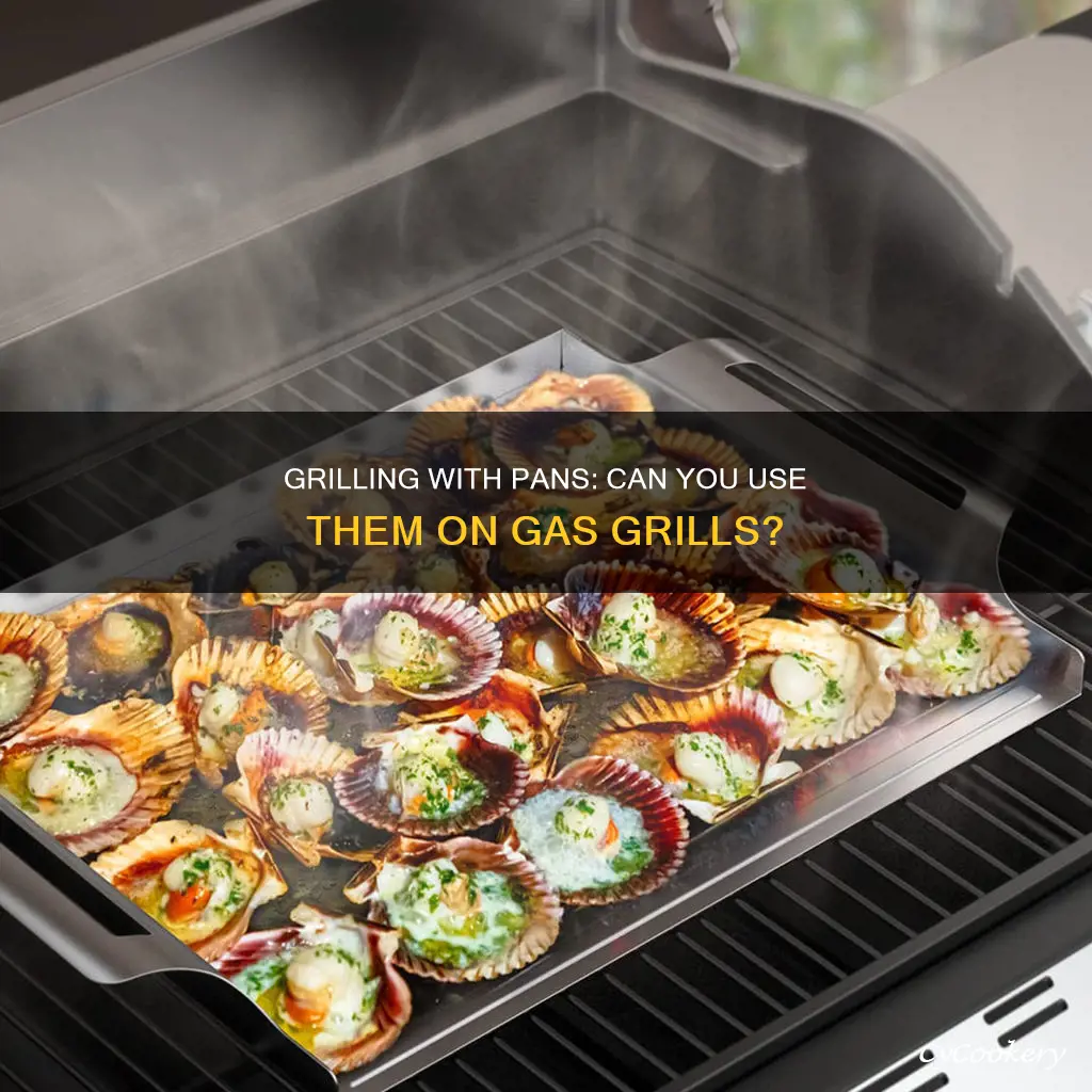 can you use a pan on a gas grill