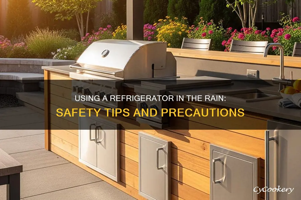 can you use a refrigerator in the rain