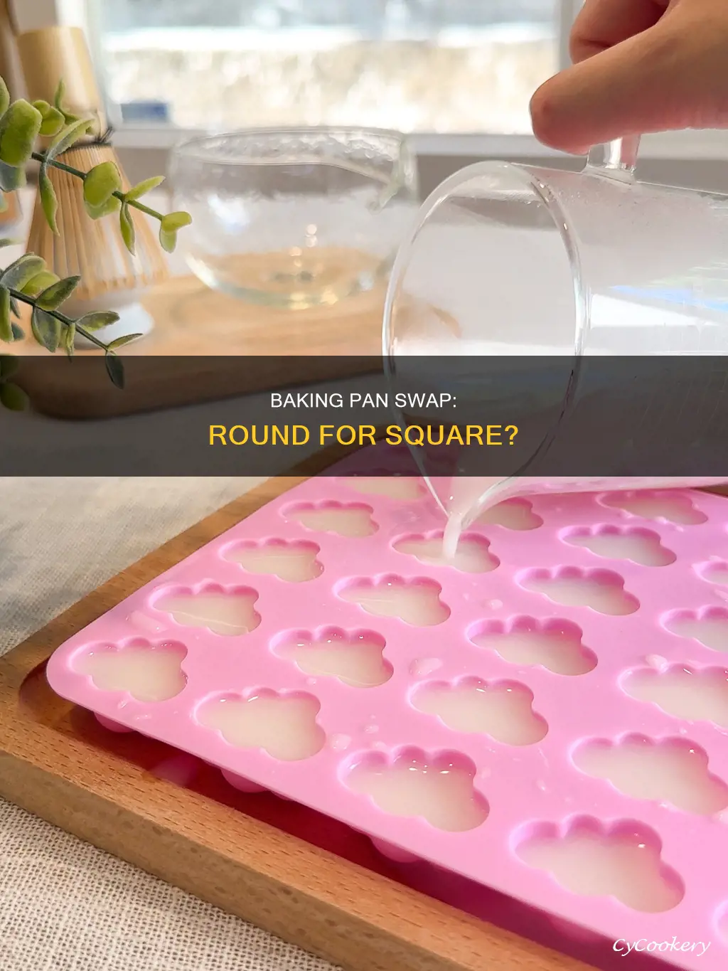 can you use a round pan in place of square