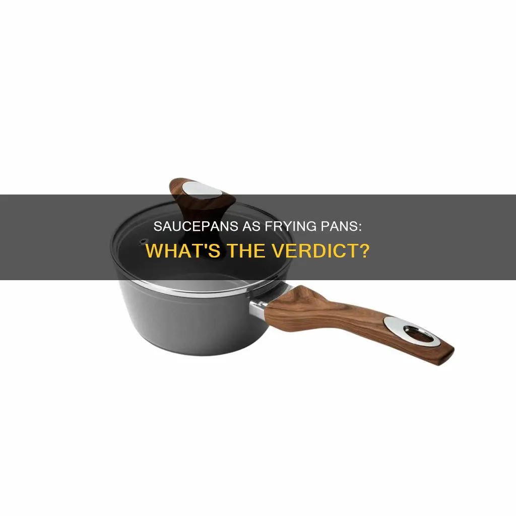can you use a saucepan as a frying pan