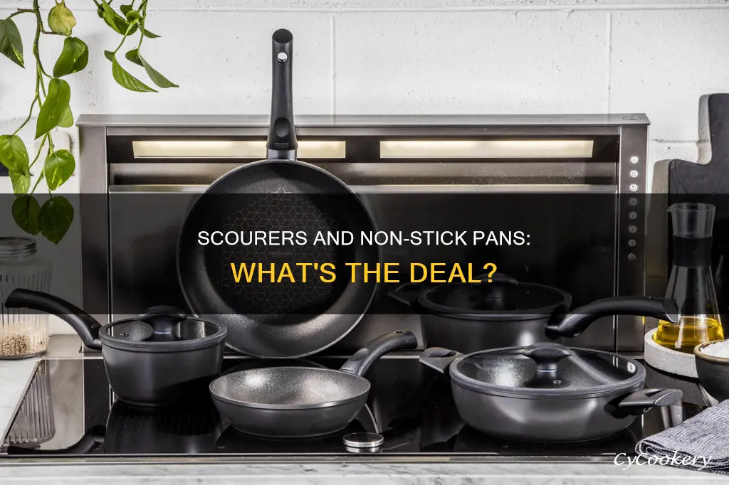 can you use a scourer on non stick pans