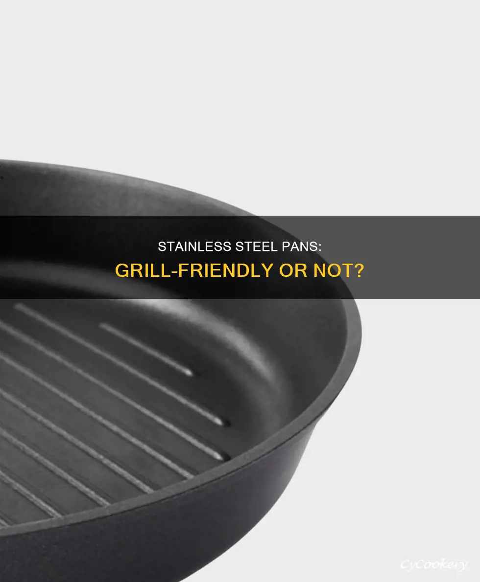 can you use a stainless steel pan on the grill