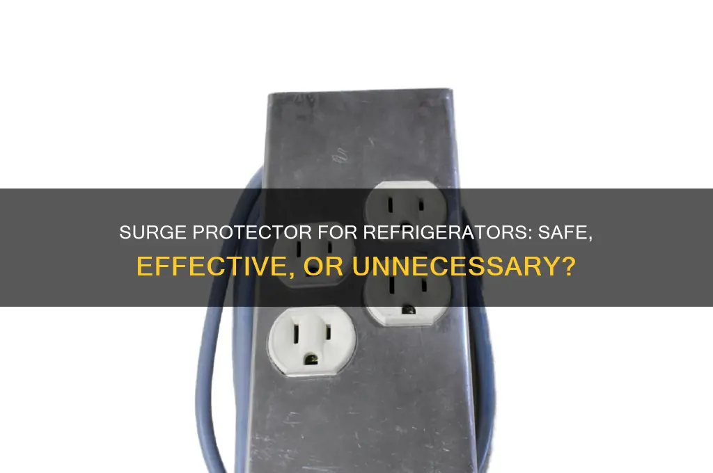 can you use a surge protector for a refrigerator