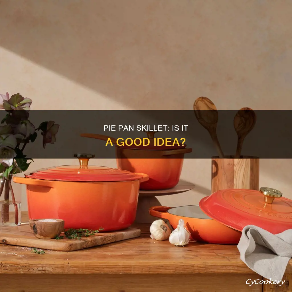 can you use a ton pie pan as skillet