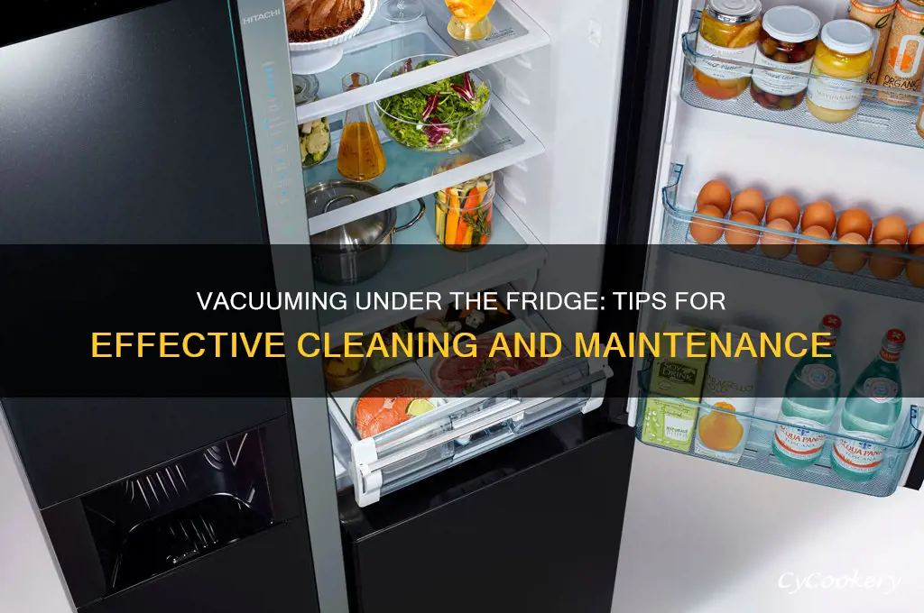 can you use a vacuum under refrigerator