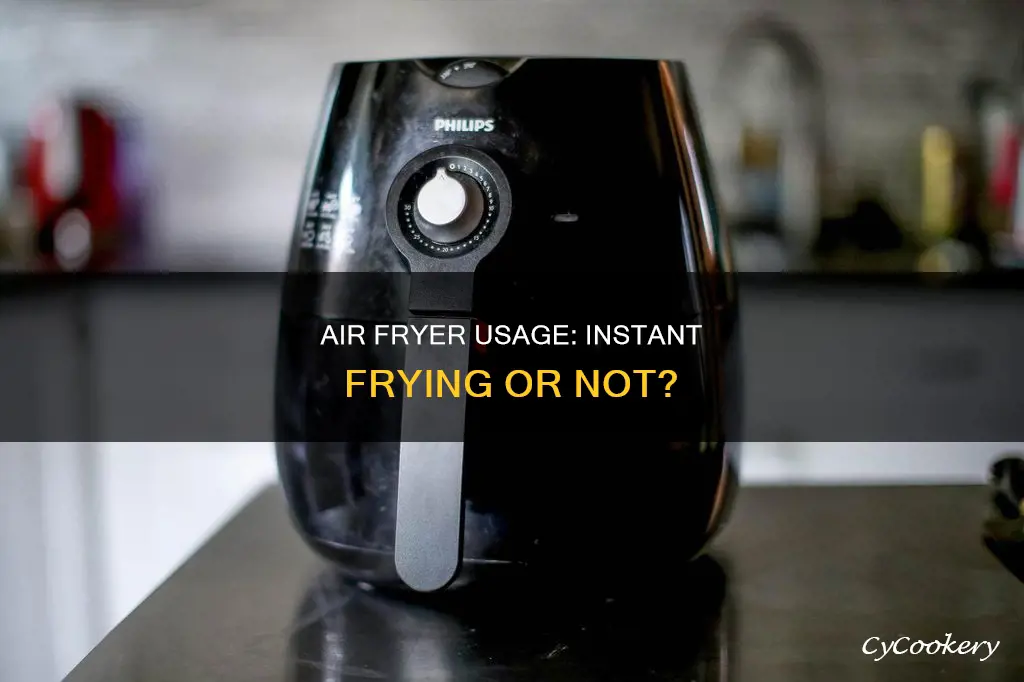 can you use air fryer straight away