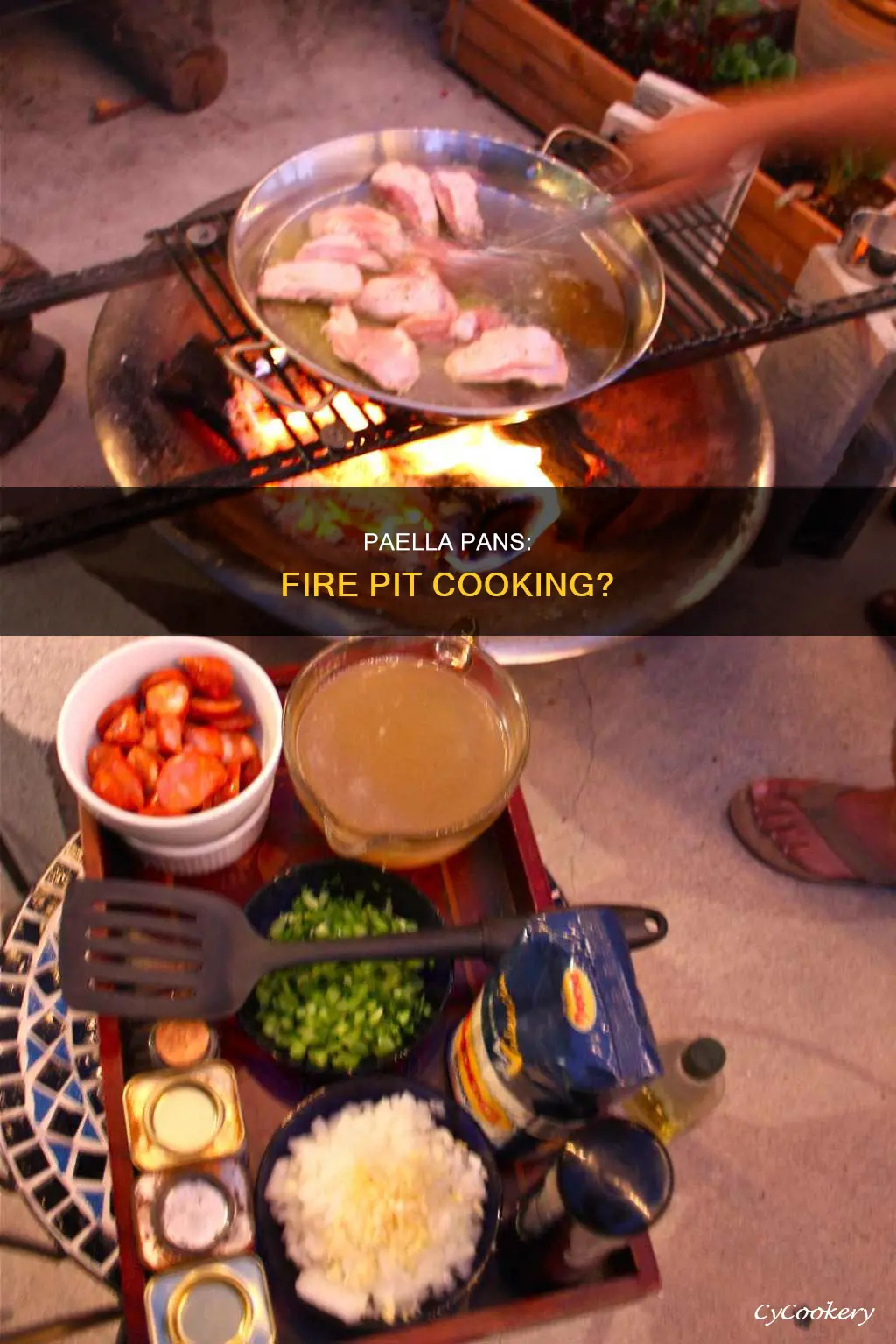 can you use all paella pans on fire pit