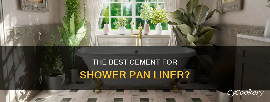 can you use all purpose cement on shower pan liner