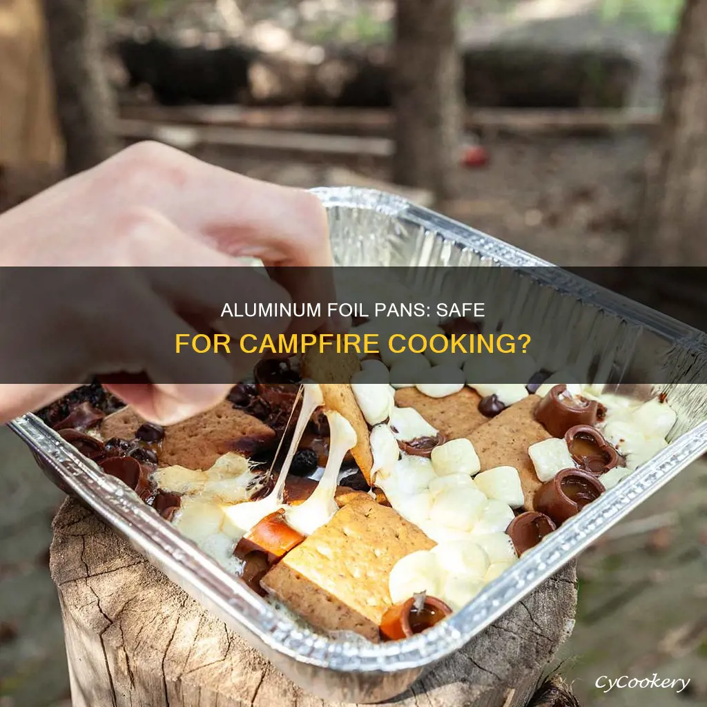 can you use aluminum foil pans on fire