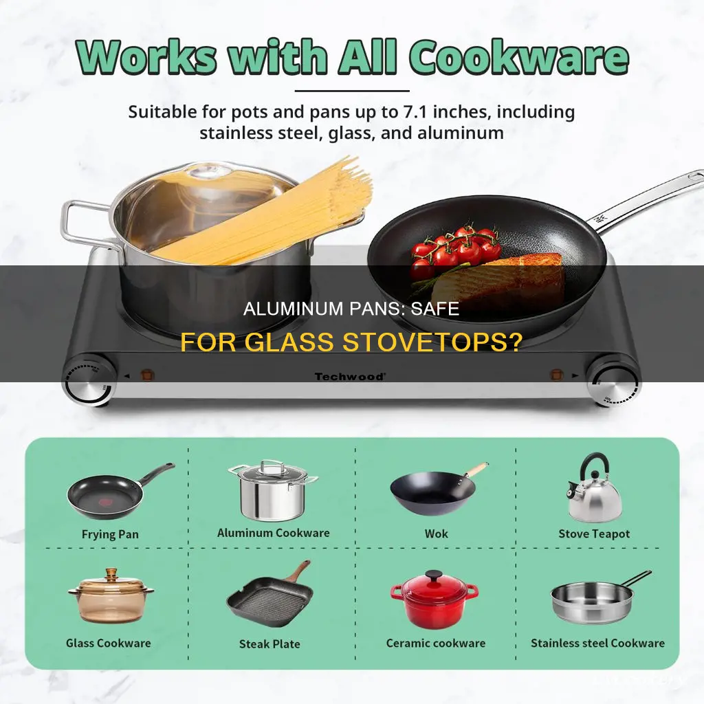 can you use aluminum pans on a glass top stove