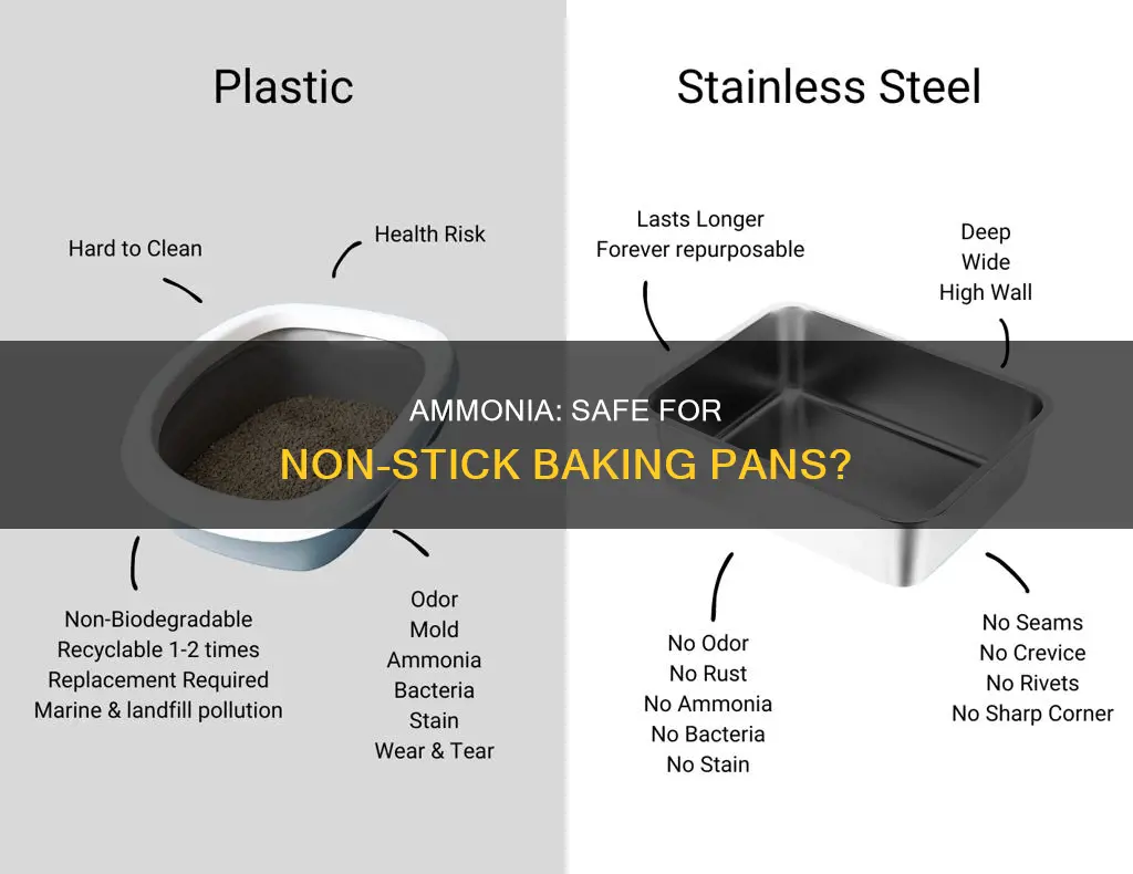 can you use ammonia on non stick baking pans