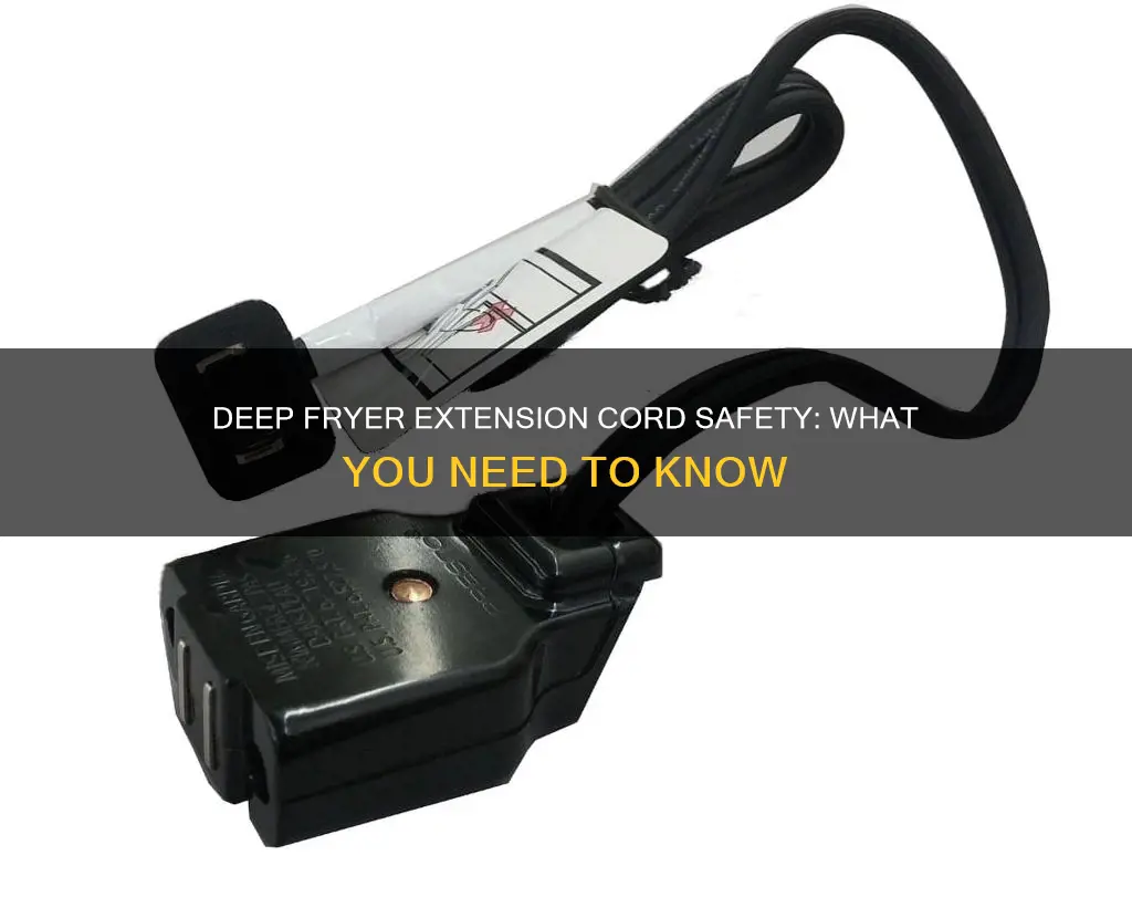 can you use an extension cord with a deep fryer