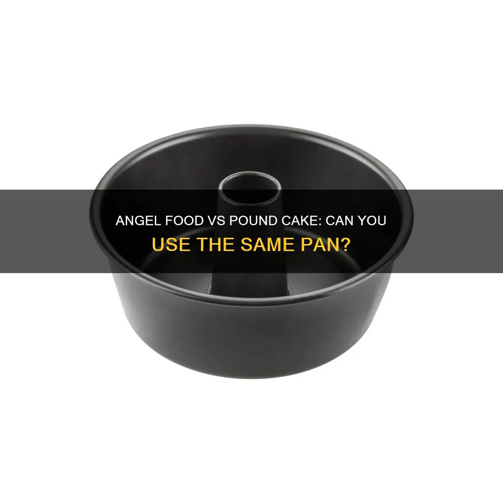 can you use angel food cake pan for pound cake