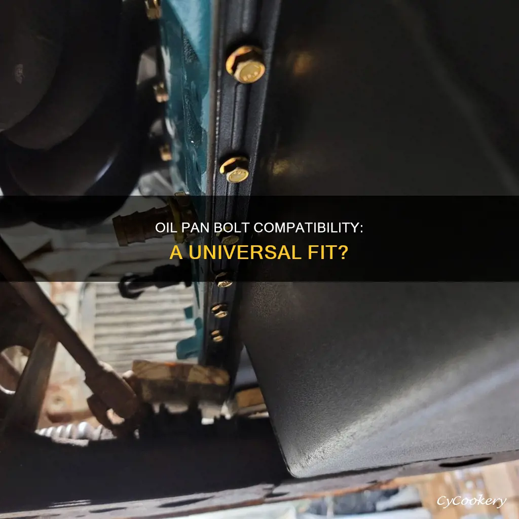 can you use any bolt in a oil pan