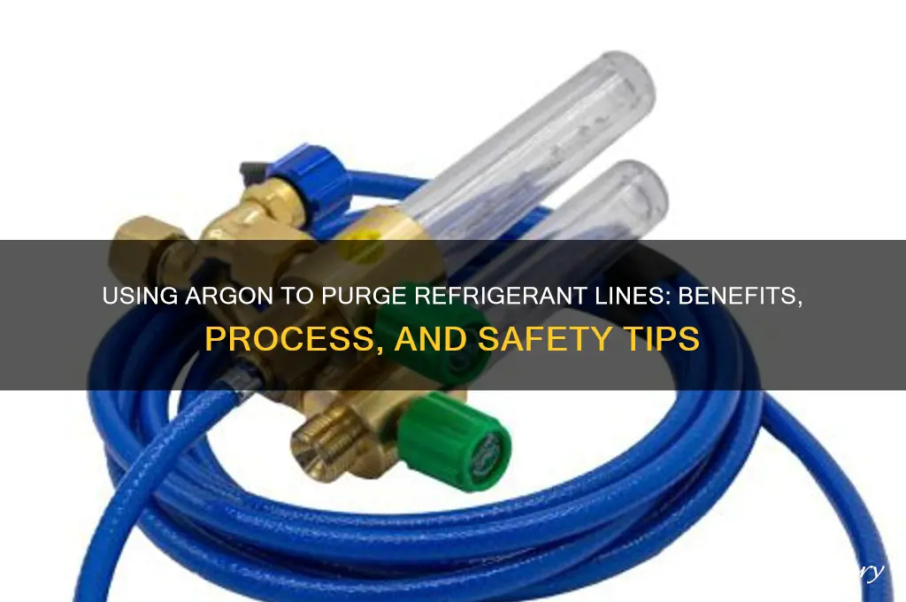 can you use argon to purge refrigerant lines
