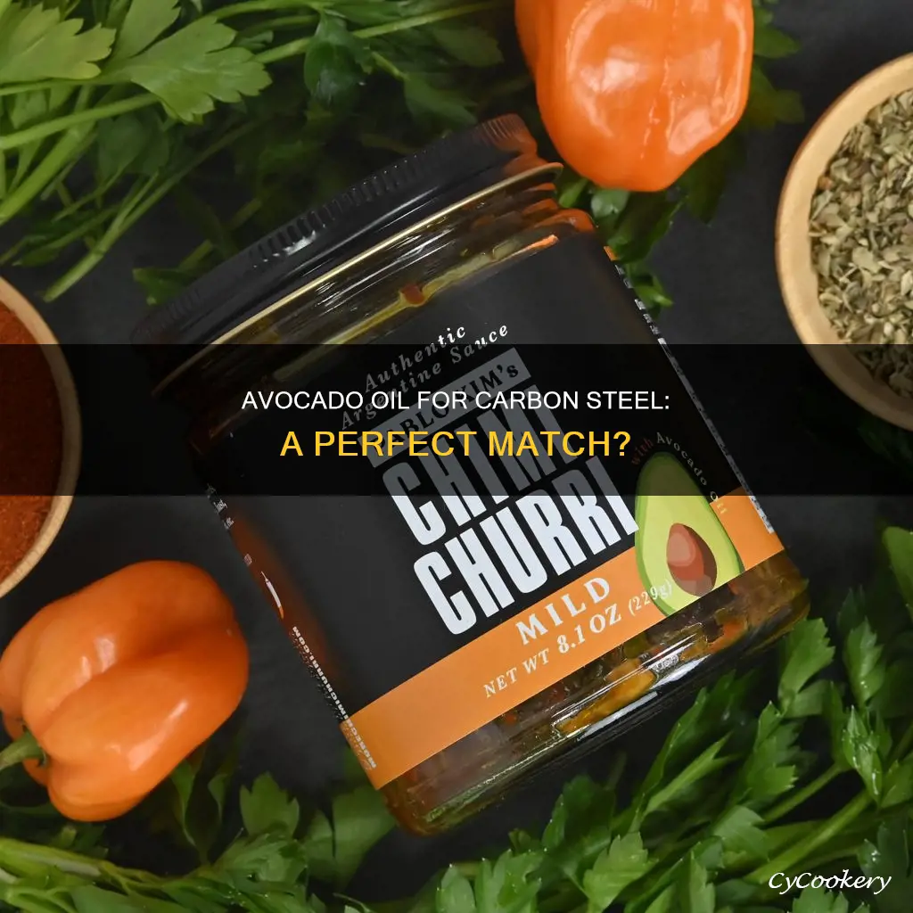 can you use avocado oil to season carbon steel pan