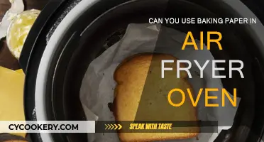 Using Baking Paper in an Air Fryer Oven