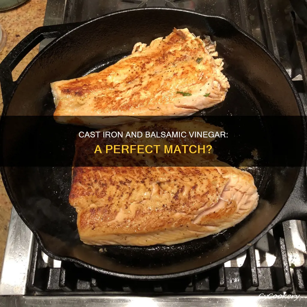 can you use balsamic vinegar in a cast iron pan