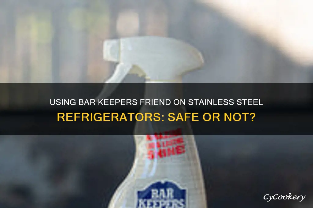 can you use bar keepers friend on stainless steel refrigerator