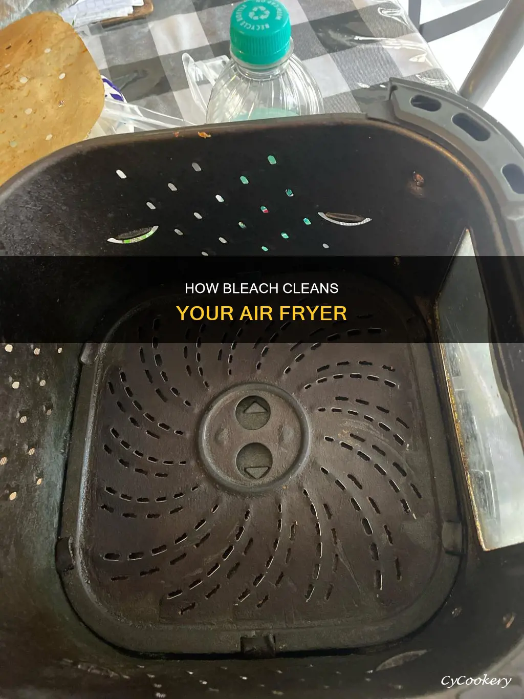 can you use bleach to clean air fryer