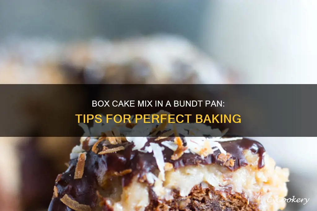 can you use box cake mix in a bundt pan