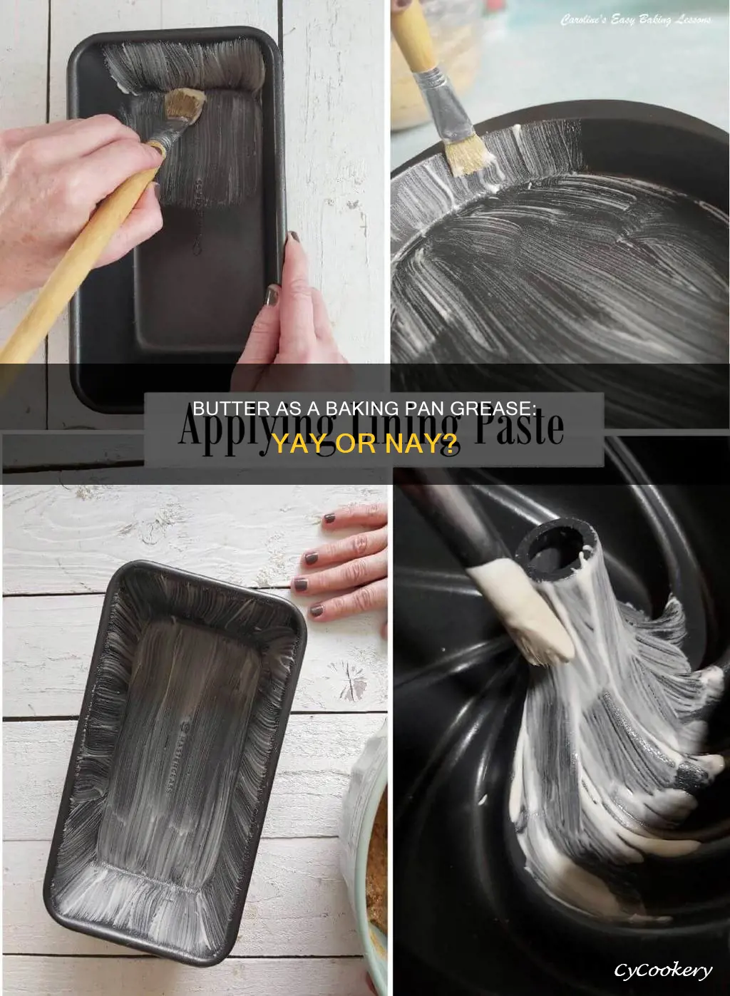can you use butter to grease a baking pan