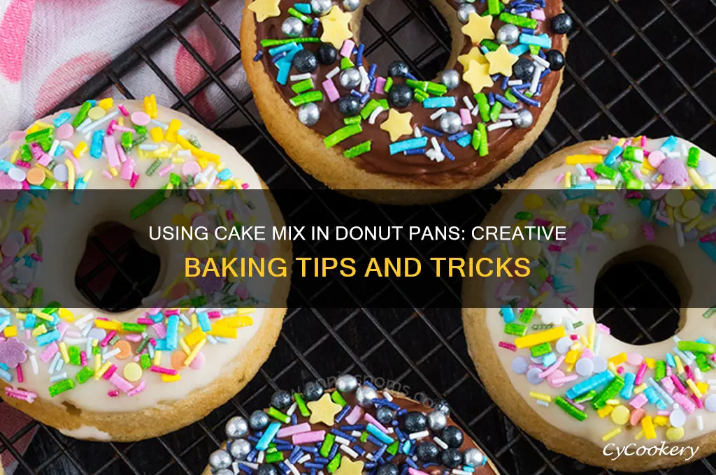 can you use cake mix in a donut pan