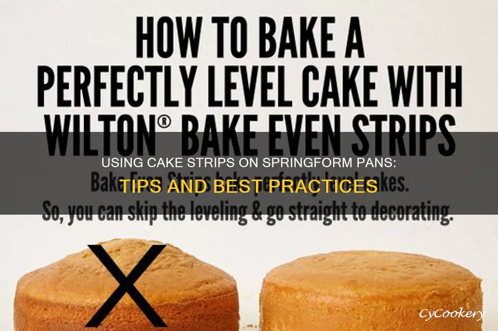 can you use cake strips on springform pans