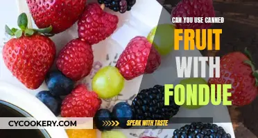 Fondue and Canned Fruit: A Delicious Combination?