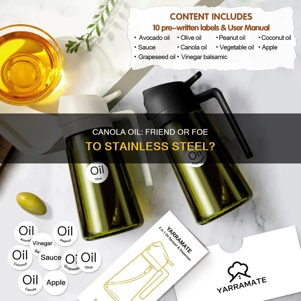 can you use canola to non stick stainless steel pans