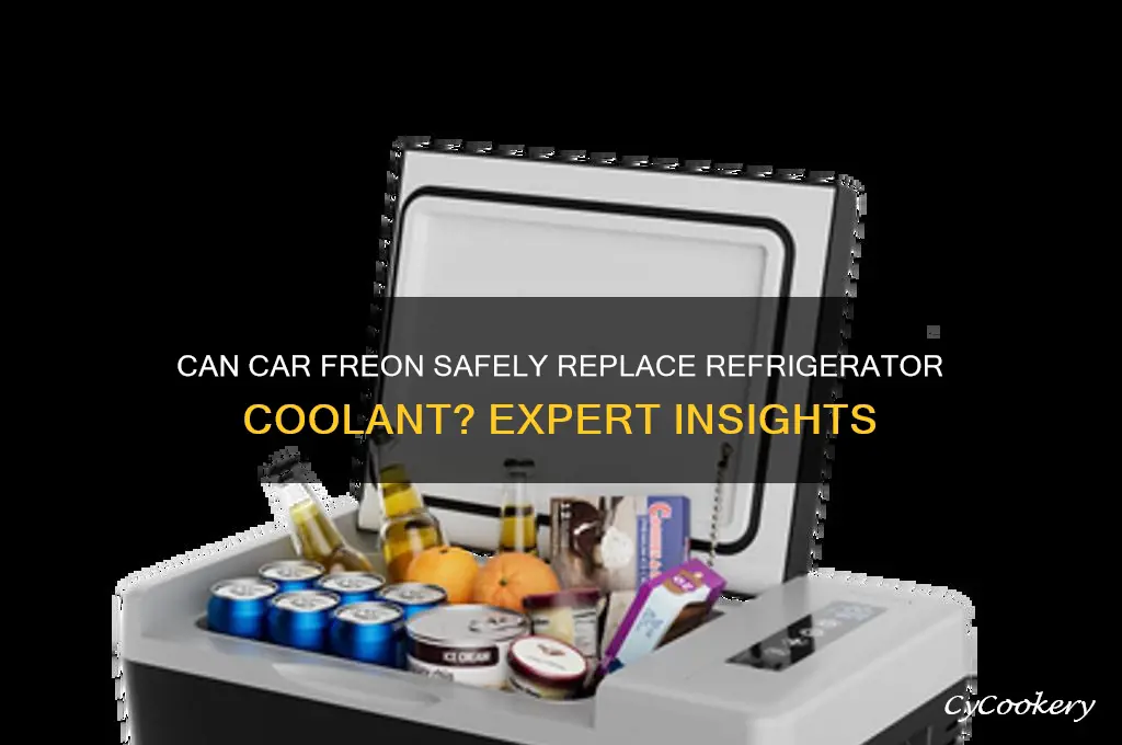 can you use car freon in a refrigerator