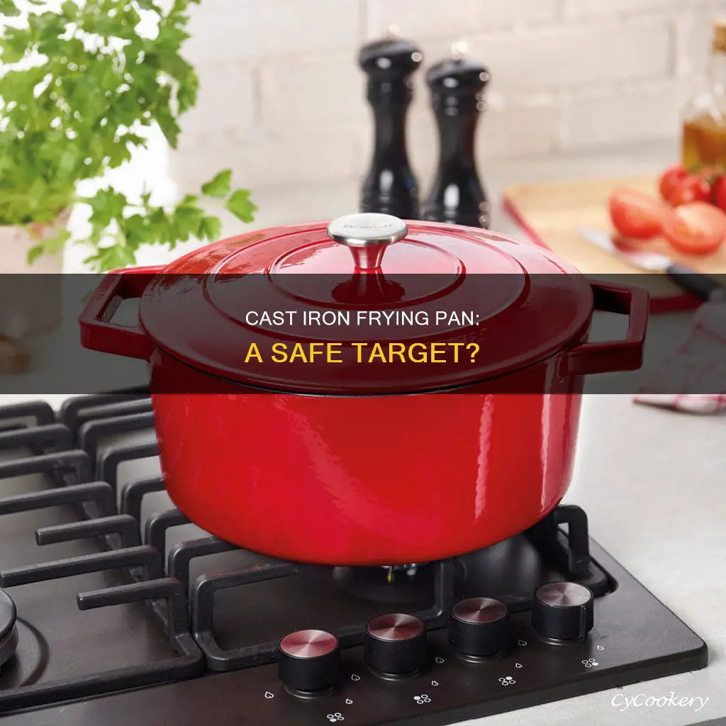 can you use cast iron frying pan as a target