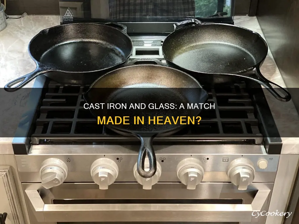 can you use cast iron pan on glass top stove