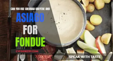 Cheddar, Gruyere, and Asiago: The Perfect Fondue Trio?