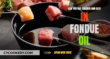 Meat Fondue: Chicken and Beef, Oil-Cooked