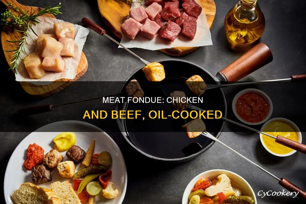 can you use chicken and beef in fondue oil