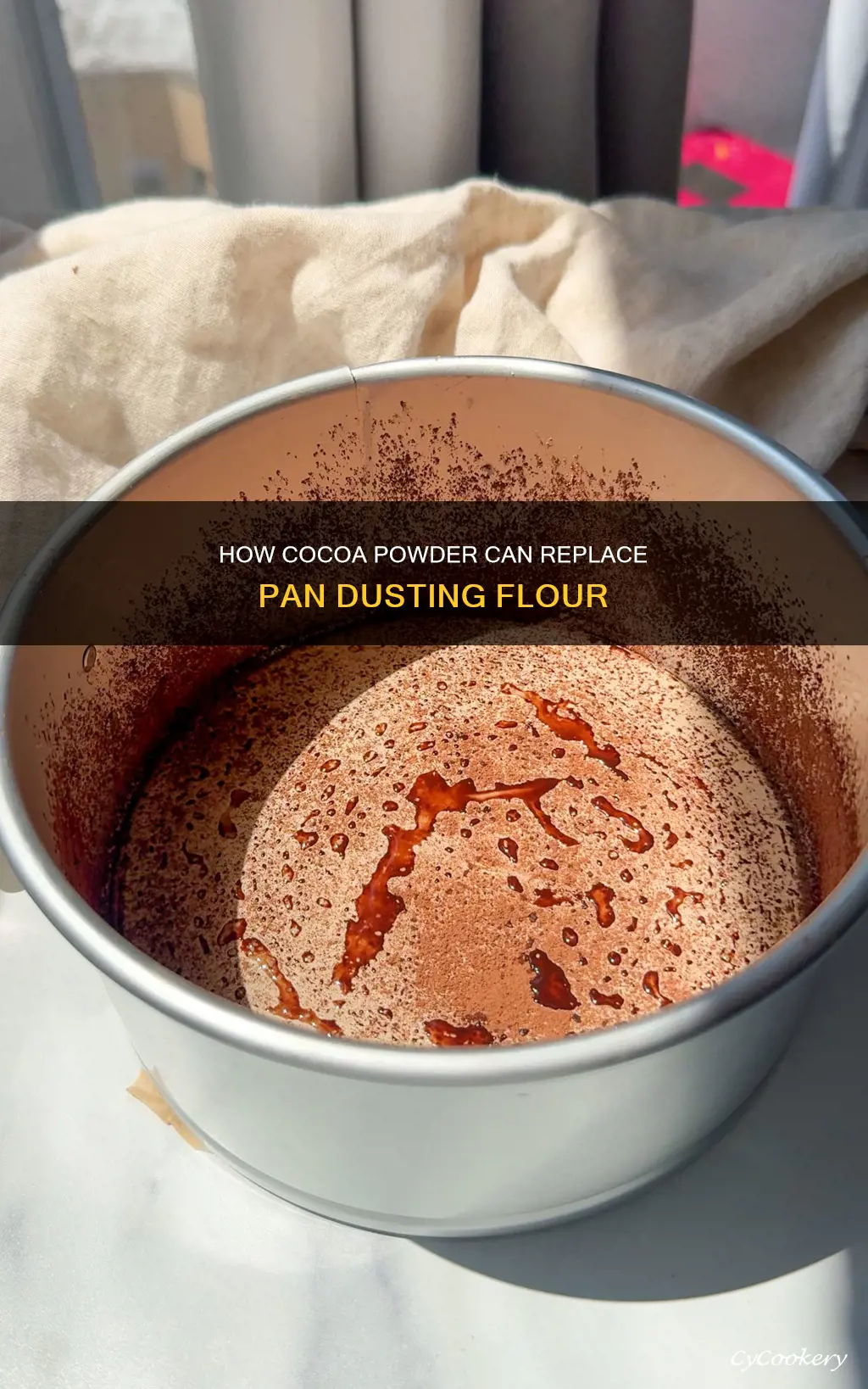 can you use coco powder to dust a pan