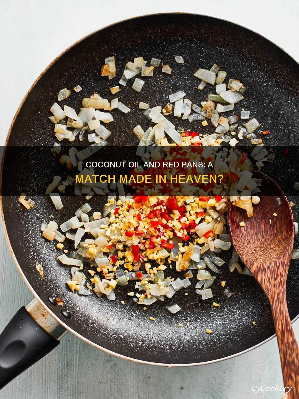 can you use coconut oil to prep a red pan