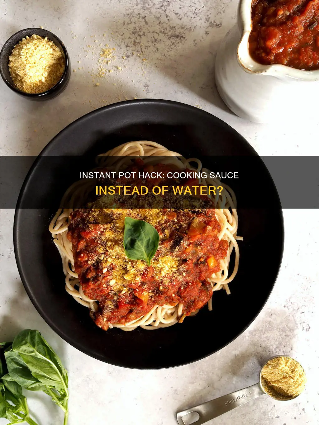 can you use cooking sauce instead of water nstant pot