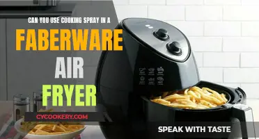 Cooking Spray in the Faberware Air Fryer: A Guide to Healthy Frying