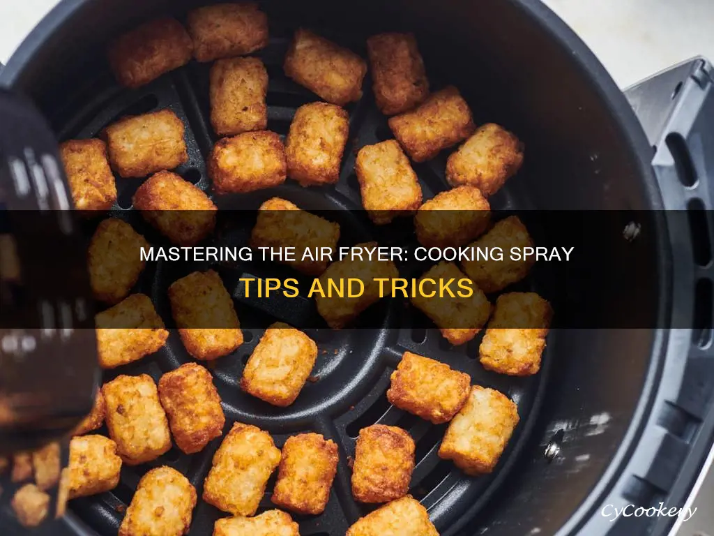 can you use cooking spray on air fryer basket