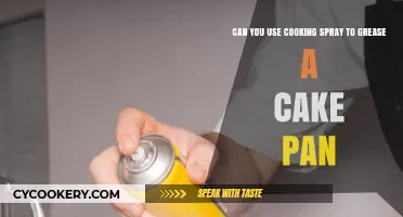 Use Cooking Spray for Greasing Cake Pans?