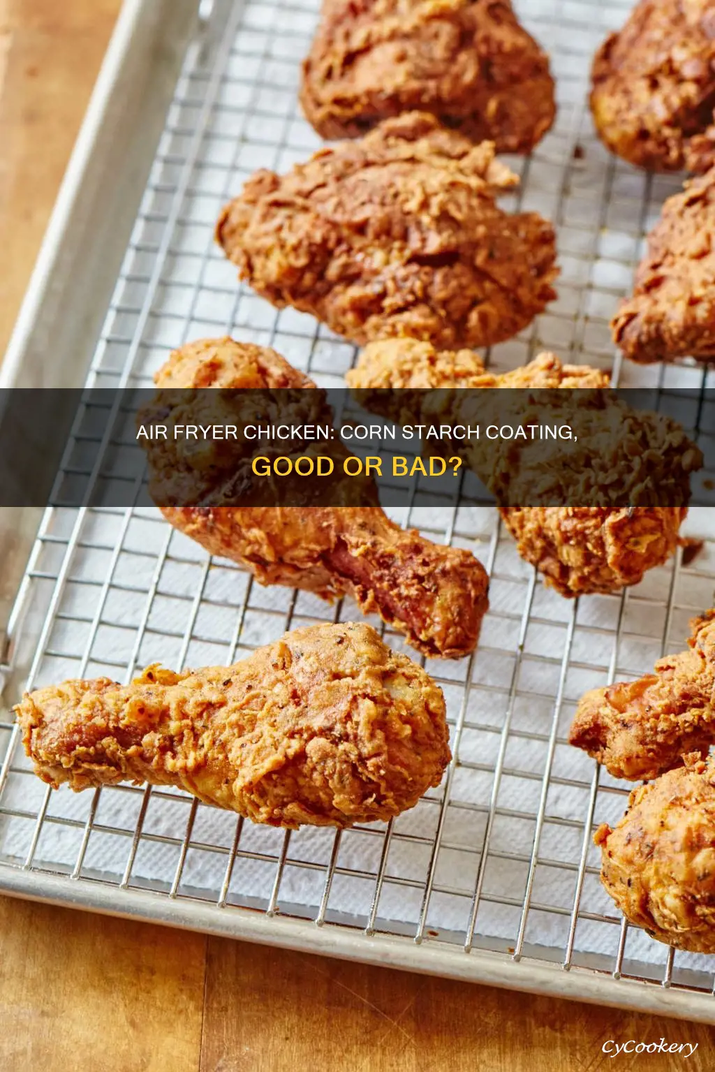 can you use corn starch on chicken in air fryer