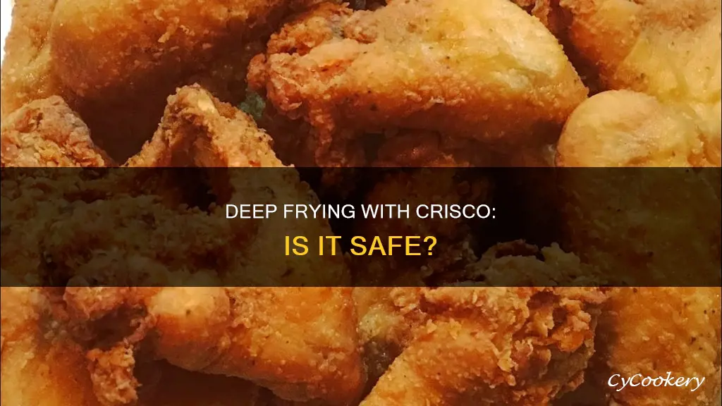 can you use crisco in a deep fryer