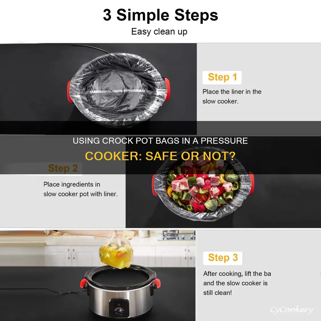 can you use crock pot bags in pressure cooker